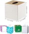 YAPISHI Tissue Box Cover Square, Upgrade 99% Compatible Large Size, Modern Tissue Box Holder for Napkin Facial Paper, Leather Dryer Sheet Dispenser Organizer for Bathroom Vanity Countertop, Night Stan