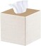 YAPISHI Tissue Box Cover Square, Upgrade 99% Compatible Large Size, Modern Tissue Box Holder for Napkin Facial Paper, Leather Dryer Sheet Dispenser Organizer for Bathroom Vanity Countertop, Night Stan