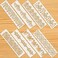 Zonon 8 Pieces Ornate Border Stencil Flower Stencil Template Cake Decorating Templates Reusable DIY Art and Craft Stencil Floral Edge Baking Tool for Painting on Wood, Canvas, Paper, Fabric.