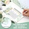 Maxdot 220 Pieces Bridal Shower Game Set 5 Sets (40 Cards EachWedding Game Cards and 20 Pieces Pencils Printed Words Editable Bride Groom Wedding Bachelorette Engagement Party Supplies (Green Leaves.