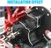Globact Aluminum Transmission Case Gearbox with Aluminum Motor Plate and Arm Mounts Upgrade Parts for Traxxas Slash 2WD Rustler Stampede Bandit 1/10 RC Car (Replace of 3691.