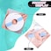 Nuanchu 60 Pieces Shower Waterproof Patch Transparent Adhesive Patches Waterproof CGM Sensor Covers Protectors, Precut Clear Overpatch Tape Sticker with Hole for Shower Swimming Cycling Running, Pink