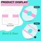 Nuanchu 60 Pieces Shower Waterproof Patch Transparent Adhesive Patches Waterproof CGM Sensor Covers Protectors, Precut Clear Overpatch Tape Sticker with Hole for Shower Swimming Cycling Running, Pink