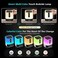 Hetyre Night Light Bluetooth Speaker, 5 in 1 Touch Control Bedside Lamp Dimmable Multi-Color Changing, Bedroom Alarm Clock, Best Birthday Gift Ideas for 10 11 12 13 14 Year Old Teenage Girls/Boys.