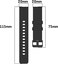 E ECSEM 10PACK Bands Compatible for Donerton P22 P32 P36/KALINCO Smartwatch - 20MM Classic Soft Silicone Breathable Quick Fit Wristbands for Women Men.