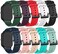 E ECSEM 10PACK Bands Compatible for Donerton P22 P32 P36/KALINCO Smartwatch - 20MM Classic Soft Silicone Breathable Quick Fit Wristbands for Women Men.