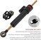 JFG RACING Motorcycle Steering Damper,10" Universal Steering Stabilizer for Most Motorcycles Street Bike Sport Bike Road Racing Bike - Carbon Fiber.