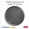 GoodCook Good Cook AirPerfect Nonstick Large Pizza Pan 15. 75", Perforated Crispy Crust with Cutting Guide, Glimmer Gun Metal.