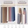 MORALVE Trousers Hangers Space Saving - 2 Pack European Beechwood Scarf and Jeans Hangers - Wardrobe Organiser and Space Saver Trouser Rack, Leggings Hanger, and Scarf Holder with 360 Swivel Hook.