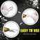 مشبك صيد عالي القوة من AMYSPORTS، مصنوع من الفولاذ المقاوم للصدأ، موصلات دوارة، مشابك صيد قوية من الفولاذ، مشبك تغيير سريع للطعم، لون أبيض نيكل.