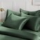Ersmak 6 Pieces Satin Duvet Cover Full/Queen Size Luxury Silky Bedding Duvet Cover Set with 1 Soft Duvet Cover, 4 Queen Pillowcases and 1 Body Pillowcase, Emerald Green.