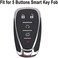 Muxkenper Key Fob Cover Case Fit for Chevrolet 2019 2018 2017 Chevy Malibu Camaro Equinox Trax Traverse Sonic Cruze Volt Spark Keyless Entry Remote Case Holder ABS Carbon Fiber Pattern (Red.
