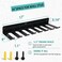 Alvade Home Gym Storage Rack, Barbell Rack Weight Room Organizer Prong Gym Equipment Storage Rack for Gym Accessories Like Fitness Bands,Resistance Bands,Straps,Foam Rollers,Barbell.