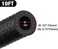 EVIL ENERGY 1/2 Fuel Hose Line Push Lock NBR Rubber SAE 30R7 10FT 300PSI.