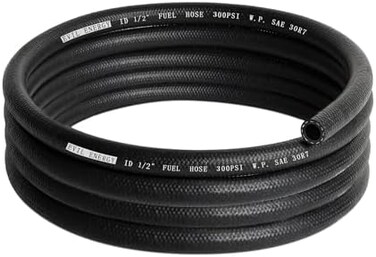 EVIL ENERGY 1/2 Fuel Hose Line Push Lock NBR Rubber SAE 30R7 10FT 300PSI.