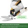 stedi 9-Inch Scissor Heavy Duty, All Purpose Scissors, Cardboard and Carpet Shears, TPR Handle, Extremely Sharp Blades with Finely Serrated -Easy Cutting Thick Paper, Leather, Sewing Fabric.