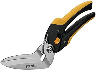 stedi 9-Inch Scissor Heavy Duty, All Purpose Scissors, Cardboard and Carpet Shears, TPR Handle, Extremely Sharp Blades with Finely Serrated -Easy Cutting Thick Paper, Leather, Sewing Fabric.