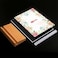 TONICE 3 Pack 5x7 Acrylic Sign Holder Slant Back Design L Shape Clear Acrylic Frames Wood Base, Table Menu Display Stand Flyer Display for Desk Display (Optional 8. 5x11/5x7 Inch L/T Shape.