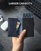 VULKIT Men's Slim Wallet Pop Up Card Holder RFID Blocking Metal Wallet Minimalist Design Holds Up to 11 Cards.
