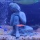 mozhixue Meditating Sandstone Buddha Statue Small Fish Aquarium Decorations Fish Tank Decor for Underwater Accessories Betta Sleep Rest.