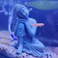 mozhixue Meditating Sandstone Buddha Statue Small Fish Aquarium Decorations Fish Tank Decor for Underwater Accessories Betta Sleep Rest.