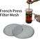 zhuohai 4 Pcs French Press Replacement Filter Screen, 4 Inch Reusable 304 Stainless Steel Mesh Filter for Bodum French Press Coffee Makers.