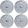 zhuohai 4 Pcs French Press Replacement Filter Screen, 4 Inch Reusable 304 Stainless Steel Mesh Filter for Bodum French Press Coffee Makers.