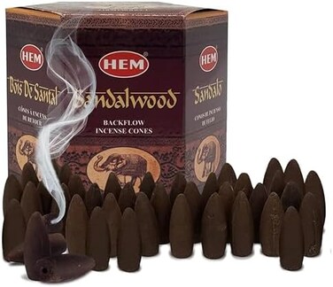 TRUMIRI Sandalwood Backflow Incense Cones For Waterfall And Mat Bundle Inciensos AromaticosInciensoIncienseInsienso.