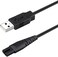 شاحن PDEEY مناسب لجهاز تنظيف الأسنان المائي اللاسلكي Nicwell/Insmart، قطع غيار كابل شحن USB - عبوة من قطعتين.