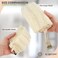 Almooni Mini Natural Loofah Sponge - Egyptian Shower Exfoliating Scrubber - Small for Perfect Grip - 3 Count (1 Pack.