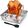 HaSteeL Beer Can Chicken Holder 3Pcs, Includes Stainless Steel Vertical Chicken Roaster Stand Rack, Heavy Duty Roasting Drip PanSilicone Oil Brush, Great for Smoker Grill Oven BBQ, Dishwasher Safe.