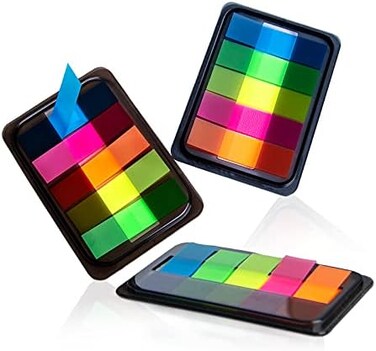 Golcellia 300 Pcs, Transparent Sticky Notes, Page Markers, Book Tabs, Sticky Tabs, Page Tabs, Label Stickers, Pop Up Index Tabs, Tabs Flags Stickers.