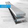 ZEKOO Linear Shower Drain 24 Inch, 2 in 1 Brushed Nickel Shower Drain, 304 Stainless Steel Linear Drain with Tile Insert Grate, Rectangle Shower Floor Drain.