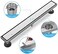 ZEKOO Linear Shower Drain 24 Inch, 2 in 1 Brushed Nickel Shower Drain, 304 Stainless Steel Linear Drain with Tile Insert Grate, Rectangle Shower Floor Drain.