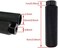Zelerdo 2 Pairs Aluminum Alloy Bike Pegs for Mountain Bike Cycling Rear Stunt Pegs Fit 3/8 inch Axles (Pure black.
