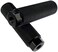 Zelerdo 2 Pairs Aluminum Alloy Bike Pegs for Mountain Bike Cycling Rear Stunt Pegs Fit 3/8 inch Axles (Pure black.