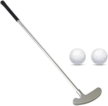 Kacezugi Golf Putter, Two Ways Golf Putters for Men Right/Left Handed-Indoor/Outdoor Mini Kids Club Golf Set-Sturdy Putter Shaft with 2 Plastic Practice Golf Balls for Any Putting Green Mat Home Offic