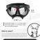 Namsan Dog Goggles for Small Dogs, Wide Nose, Soft Frame, Anti-UV Tactical Doggie Sunglasses Small to Medium Breed, Outdoor Driving Dog Eye Protection Adjustable, Silver Lens.