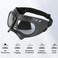 Namsan Dog Goggles for Small Dogs, Wide Nose, Soft Frame, Anti-UV Tactical Doggie Sunglasses Small to Medium Breed, Outdoor Driving Dog Eye Protection Adjustable, Silver Lens.
