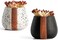 Amarcado Ceramic Match Holder With Striker - Set of 2 - Decorative Modern Home Decor Gifts - Mantel Decorations - Matches NOT Included.
