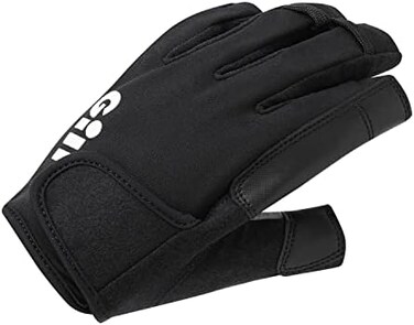 Gill Championship Sailing Gloves - Short Finger with &frac34; Length Fingers - Dura-Grip Fabric, 50UV Sun ProtectionWater Repellent.