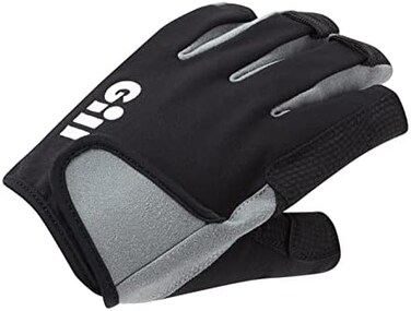 Gill Deckhand Sailing Gloves - Short Finger with &frac34; Length Fingers - 50UV Sun ProtectionWater Repellent.