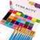CCbeauty Professional 36 Colors Face Body Paint Kit, Largest Oil Based Hypoallergenic Neon Face Painting Palette Set with 10 Brushes for Halloween SFX Special Effects Cosplay Costume Makeup.