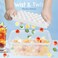 WIBIMEN Ice Cube Tray with Lid and Bin - Round Ice Trays for Freezer with Lid - Ice Cube Trays for Freezer with Ice Container (1"-2PACK White.