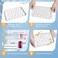 WIBIMEN Ice Cube Tray with Lid and Bin - Round Ice Trays for Freezer with Lid - Ice Cube Trays for Freezer with Ice Container (1"-2PACK White.