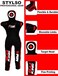 Stylso Wrestling Dummy Grappling Dummies - 5ft/60 inches 6ft/72 inches Jiu Jitsu Dummy BJJ Dummy MMA Dummies Judo Karate Fighting Dummy Un-Filled - Standing - Black - Blue - Red - Yellow.