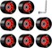 TOBWOLF 8 Pack 58mm x 32mm, 82A Outdoor/Indoor Quad Roller Skate Wheels, Durable Wear-Resistant PU Wheels Replacements Double-Row Roller Skating Accessories.