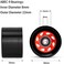 TOBWOLF 8 Pack 58mm x 32mm, 82A Outdoor/Indoor Quad Roller Skate Wheels, Durable Wear-Resistant PU Wheels Replacements Double-Row Roller Skating Accessories.