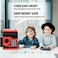 Vcertcpl ATM Piggy Bank for Boys Girls, Mini ATM Coin Bank Money Saving Box with Password, Kids Safe Money Jar for Adults with Auto Grab Bill Slot, Great Gift Toy Bank for Kids (RedBlack.