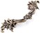 مقابض أدراج Jetland French Provincial - عبوة من 6 قطع، نحاس عتيق، مراكز الثقوب 3 بوصات، مقابض عتيقة أنيقة لخزانة الملابس والطاولة الجانبية، PW1618ABR76.